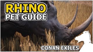 RHINO  Pets Guide  CONAN EXILES [upl. by Voss588]