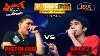 R2A  APEKZ VS PISTOLERO FINALS for 300K backed by Manila Symphony Orchestra [upl. by Ardnalahs306]