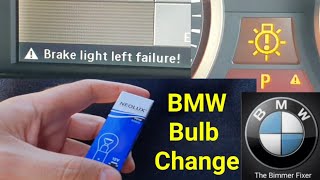 How to change BMW Brakestop light bulb on BMW 5 series e60 pre LCI [upl. by Nani]