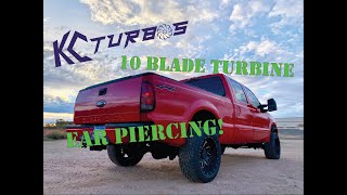 KC Turbos 10 Blade Stage 2 Turbo SOUND Loud Whistle [upl. by Noillid]