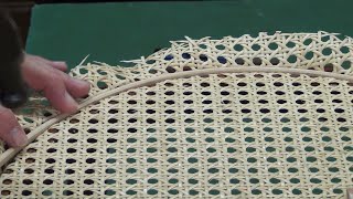 How to Replace Prewoven Chair Caning [upl. by Rhoda241]