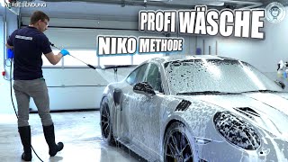 Auto waschen wie ein Profi  Niko Methode  AUTOLACKAFFEN [upl. by Ydnem]