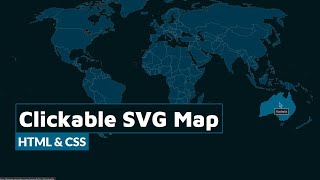 Make a Clickable SVG Map using HTML amp CSS [upl. by Clifford]