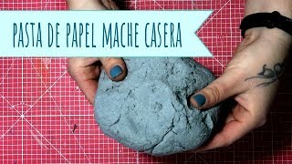 Como hacer papel mache casero  How to make papier mache or paper pulp El Rincón de Noe [upl. by Jeritah]