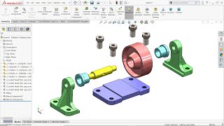 Exploded View in Solidworks [upl. by Aehtela]