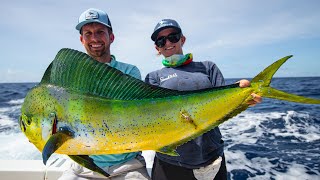 Deep Sea Fishing in Miami Dolphin Wahoo Amberjacks and Tripletail [upl. by Theron]