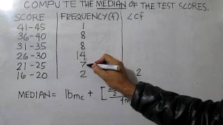 Median for grouped data Descending Order [upl. by Droffilc559]