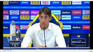 VIDEOCONFERENZA VLAHOVIC POST VERONA JUVENTUS 27 08 2024 [upl. by Sesom]