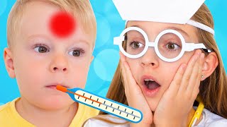 Doctor check up Song  Children Songs with Alicia and Alex by Sunny Kids Songs [upl. by Wack]