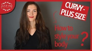 How to style a curvy body shape Plus Size body  Justine Leconte [upl. by Stauffer]