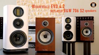 Wharfedale Evo 42 amp BampW 706 S2 Comparison Review [upl. by Clywd775]