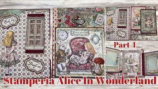 Stamperia Alice In Wonderland  Alice In Wonderland Junk Journal  Part 4 [upl. by Browning118]