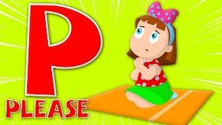 the phonics letter P song  alphabets song  ABC song  learn alphabet  childrens rhymes [upl. by Semyaj]