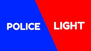 FLASHING POLICE LIGHT Blue amp Red Party Lights 10 HOURS SEIZURE WARNING [upl. by Cobby962]