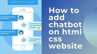 How to add chatbot live chat on html website [upl. by Karna92]