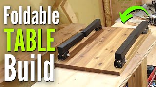 How to Build Foldable Table Foldable Table Legs DIY [upl. by Tselec413]