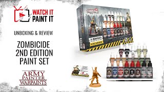 The Army Painter  Zombicide Second Edition Paint Set Unboxing and Review [upl. by Schnapp]