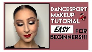 EASY Dancesport Makeup for BEGINNERS Drugstore Edition [upl. by Lenroc]