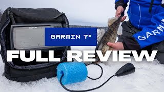 Best Overview and Review Garmin 7 Inch Ice Fishing Combo 2021 ECHOMAP UHD 73cv Panoptix Compatible [upl. by Htebazle4]