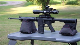 Smith amp Wesson MampP 10 and UUQ 412X50 scope review [upl. by Aroz]