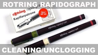 Rotring Rapidograph CleaningUnclogging [upl. by Barkley745]