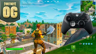 Xbox Elite Series 2 Controller ASMR😴OG Fortnite Gameplay 4K [upl. by Alamap764]