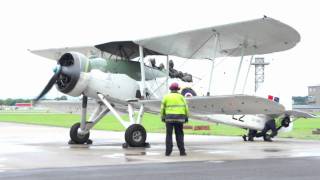 Fairey Swordfish LS326L2 Start Up amp Take Off [upl. by Assen826]