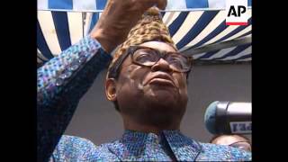 Zaire  President Mobutu public appearance [upl. by Enilaf150]