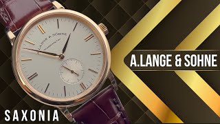 A Lange amp Sohne Saxonia Manual 219032 [upl. by Lekim]