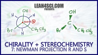 Newman Projection Stereochemistry R amp S Trick Chirality Vid 7 [upl. by Asiaj]