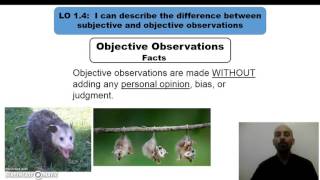 Comparing subjective observations and objective observations [upl. by Derzon]