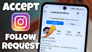 How to Accept Follow Request on Instagram [upl. by Aicsila672]