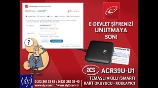 Yeni Kimlik Kartı ve Akıllı Kart Okuyucu ile EDevlet Girişi [upl. by Jobina]