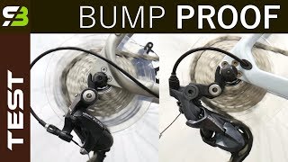 Shimano 105 5800 Rear Derailleur vs Ultegra R8000 Slow Motion On Bumps [upl. by Cyd]