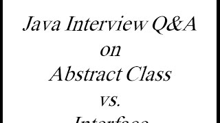 When to use Abstract class and When to use Interface in Java [upl. by Prince446]