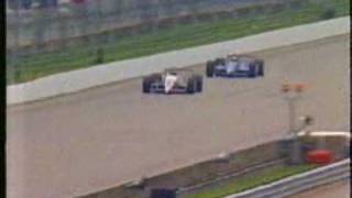 92 Indy 500  Al Unser Jr and Scott Goodyear duel [upl. by Alasteir185]