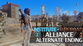 Fallout 4  Subversion  The InstituteRailroad Alliance Alternate Ending  Spare All the Factions [upl. by Proffitt]