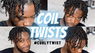 TWIST COILS 😱🔥  Curly Hairstyle for Black Men [upl. by Jaddan708]