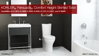 Installation  Persuade Comfort Height Skirted Toilet [upl. by Hsihsa769]