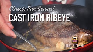 Make a Classic PanSeared Ribeye Steak Recipe [upl. by O'Neil]