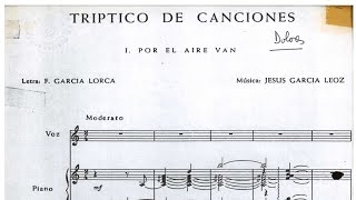 J García Leoz Tríptico de canciones 1937 Teresa Berganza [upl. by Notslar]