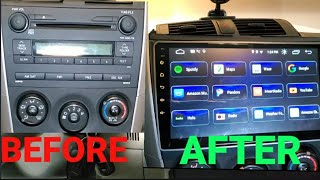 Step by Step How to install Android Head Unit in Toyota Corolla [upl. by Ahsieket711]