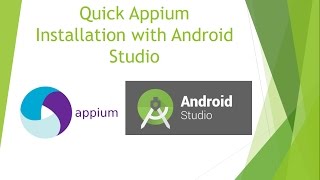 Step by step Appium Setup with Android Studio [upl. by Olpe846]