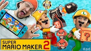 SUPER MARIO MAKER 2 FGTeeV Shawn makes a Level LOL [upl. by Airdua771]