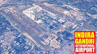 Indira Gandhi International Airport New Delhi India virtual aerial view [upl. by Renmus]