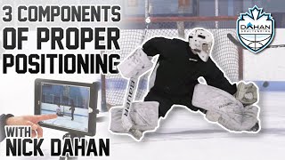 The Three Components of Positioning  Ice Hockey Goalies  Dahan Goaltending Episode 4 [upl. by Nauwaj]