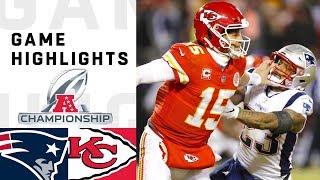 Patriots vs Chiefs AFC Championship Highlights  NFL 2018 Playoffs [upl. by Meredeth]