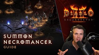 Diablo II Resurrected  Summon Necromancer Guide [upl. by Gorrian312]