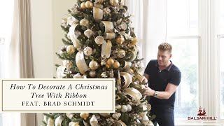 How to Decorate your Christmas Tree Professionally with Ribbons [upl. by Valonia]