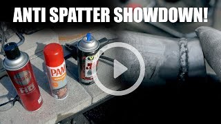 Flux  Core Exhaust Welding Anti spatter showdown [upl. by Serafine]